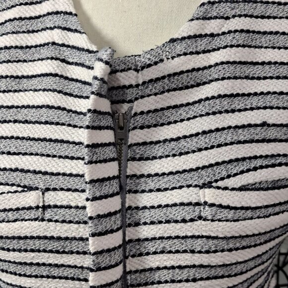 J Crew Tweed Skirt and Jacket Cream/Gray/Black Stripes - Picture 6 of 16